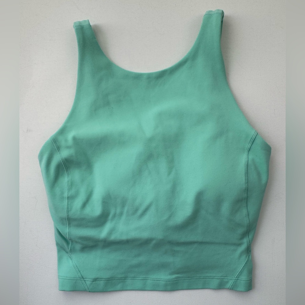 Lululemon women’s Mint Racerback Tank Top Built-In Bra Size 2